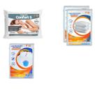 Kit Cama Hóspede 1 Trav. Confort 5 e 3 Capas Protetoras