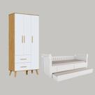 Kit Cama Infantil Maria Guarda-Roupa Infatil Sky 100% MDF - Kit Cama Infantil Maria Guarda-Roupa Infatil Sky 100% MDF -