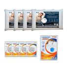 Kit Cama King 9 Peças 4 Travesseiros Nasa e Protetores