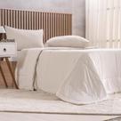 Kit Cama Verão King Gelatto TermoFresh Edredom e Travesseiros Centeio Claro