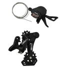 Kit Câmbio Traseiro E Passador Alavanca Bicicleta Gta 12v