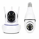 Kit Câmera Babá mais Câmera Lâmpada IP WiFi Inteligente Segurança Residencial 360 Monitoramento Remoto