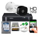 Kit Camera Externa Bullet vhc 1120b Hd 720p Dvr Intelbras C/Hd 250GB Kit Camera Externa Bullet vhc 1120b Hd 720p Dvr Intelbras C/Hd 250GB