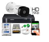 Kit Camera Externa Bullet vhc 1120b Hd 720p Dvr Intelbras C/Hd 500GB Kit Camera Externa Bullet vhc 1120b Hd 720p Dvr Intelbras C/Hd 500GB