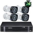 Kit Câmeras De Segurança Intelbras Multihd Dvr 4Ch + 4 Câmeras 1120b