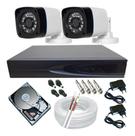 Kit Câmeras De Segurança Residencial + Dvr 4ch Ahd P2p Hdmi