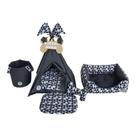 Kit Caminha G Grey Toca Cesto Organizador Cama Colchão Pet G