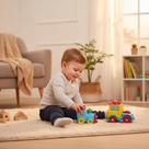 Kit Caminhão e Trem Brinquedo Multicolorido Infantil com Acessórios em Plástico Resistente Kit Caminhão e Trem Brinquedo Multicolorido Infantil com Acessórios em Plástico Resistente