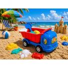 Kit Caminhão Infantil de Areia 6 Peças com Caçamba Rei do Balde Kit Caminhão Infantil de Areia 6 Peças com Caçamba Rei do Balde