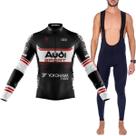 Kit Camisa Bretelle Manga Longa Audi Ciclismo Dryfit Uv Bike - Kit Camisa Bretelle Manga Longa Audi Ciclismo Dryfit Uv Bike -