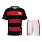 Kit Camisa e Calção Braziline Mini Craque Flamengo Infantil Kit Camisa e Calção Braziline Mini Craque Flamengo Infantil