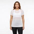 Kit Camisa feminina de tule pra academia fiteness ar livre leve e respirável
