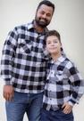Kit Camisa Flanela Xadrez 2 Peças: Tal Pai Tal Filho P Ao Gg