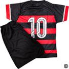 Kit Camisa Shorts Infantil Futebol Jogo Treino Tecido Leve Confortável Menino Secagem Rápida