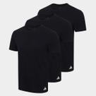 Kit Camiseta Adidas Básicas 3 Peças Masculino