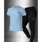 kit camiseta algodão e calça moletom street wear Paris costura reforçada estilosa