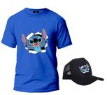 Kit Camiseta + Boné Lilo Stitch Edição Limitada Infantil E Adulto Kit Camiseta + Boné Lilo Stitch Edição Limitada Infantil E Adulto