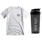 Kit Camiseta Dry Fitness Academia + Coqueteleira 600ml