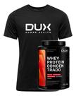 Kit Camiseta Dux Whey Protein Concentrado Vários Sabores New -