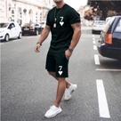Kit Camiseta e Bermuda Moletom Masculina Personalizada 7 de Copas Conjunto Academia Lançamento Chave