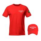 Kit Camiseta E Boné Bombeiro Civil Emergência Vermelho Silk Kit Camiseta E Boné Bombeiro Civil Emergência Vermelho Silk
