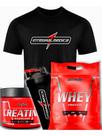 Kit Camiseta Integralmedica Creatina Coqueteleira Nutri Whey -