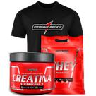Kit Camiseta Integralmedica Creatina Nutri Whey Dry Fit -