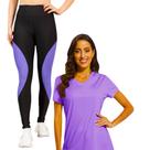 Kit Camiseta MALHA FRIA POLIAMIDA + Calça Leg Legging REDINHA Academia Corrida Feminina 531 Cor:RoxoTamanho:GGGênero:F Kit Camiseta MALHA FRIA POLIAMIDA + Calça Leg Legging REDINHA Academia Corrida Feminina 531 Cor:RoxoTamanho:GGGênero:F
