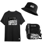 Kit Camiseta Masculina + Chapeu + Bag Pega Visão Favela