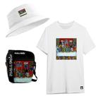 Kit Camiseta Masculina + Chapeu + Bag Pega Visão Santa Ceia