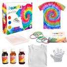 Kit Camiseta Para Pintar Euqfiz Tie Dye Adulto GG BRI0304 Kit Camiseta Para Pintar Euqfiz Tie Dye Adulto GG BRI0304