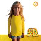 Kit Camiseta Proteção Solar UV Original + Short Verão Praia Tactel INFANTIL PLT 369