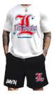 Kit Camiseta + Short Moletom Conjunto Luken California Los