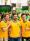 Kit Camisetas Masculina Dry Fit Micro Fibra Copa Brasil Amarela