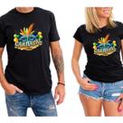 Kit Camisetas Unissex Carnaval Máscara Conjunto Camisas Moderna Bloquinho Masculina Feminina 100 algodão