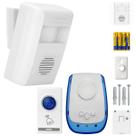 Kit Campainha Sem Fio de Longo Alcance com Sensor de Presença e Botão de Acionamento Externo