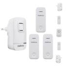 Kit Campainha Sem Fio Intelbras CIK 200 3 Entradas, Gera Energia, Sem Pilhas ou Fios Kit Campainha Sem Fio Intelbras CIK 200 3 Entradas, Gera Energia, Sem Pilhas ou Fios