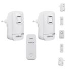 Kit Campainha Sem Fio Intelbras CIK 200 com 2 Pontos Internos Instalação Sem Fios