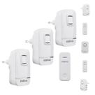 Kit Campainha Sem Fio Intelbras CIK 200 com 3 Pontos Internos Instalação Sem Fios