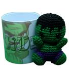 Kit Caneca com Amigurumi Hulk Kit Caneca com Amigurumi Hulk