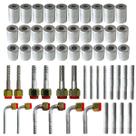 Kit Caneca Conexão Emenda 6mm 8mm 10mm Alumínio 54 Unidades Kit Caneca Conexão Emenda 6mm 8mm 10mm Alumínio 54 Unidades