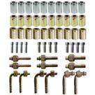 Kit Caneca Conexão Salva Vida 6mm 8mm 10mm Aço 54 Unidades