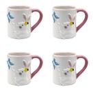 Kit Caneca De Páscoa Coelho Garden 4 Peças 330ML Kit Caneca De Páscoa Coelho Garden 4 Peças 330ML