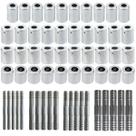 Kit Caneca E Emenda 6mm 8mm 10mm 12mm Alumínio 60 Unidades Kit Caneca E Emenda 6mm 8mm 10mm 12mm Alumínio 60 Unidades
