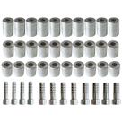 Kit Caneca E Salva Vida 6mm 8mm 10mm Alumínio 42 Unidades