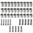 Kit Caneca E Salva Vida 6mm 8mm 10mm Alumínio 45 Unidades