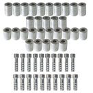 Kit Caneca E Salva Vida 6mm 8mm Alumínio 50 Unidades
