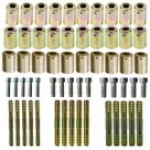 Kit Caneca Emenda E Salva Vida 6mm 8mm 10mm Aço 60 Unidades