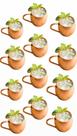 Kit Caneca Para Drinks Moscow Mule Inox Bronze 450 ML