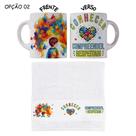 Kit Caneca Plástico+Toalhinha Autista Autismo Volta às aulas